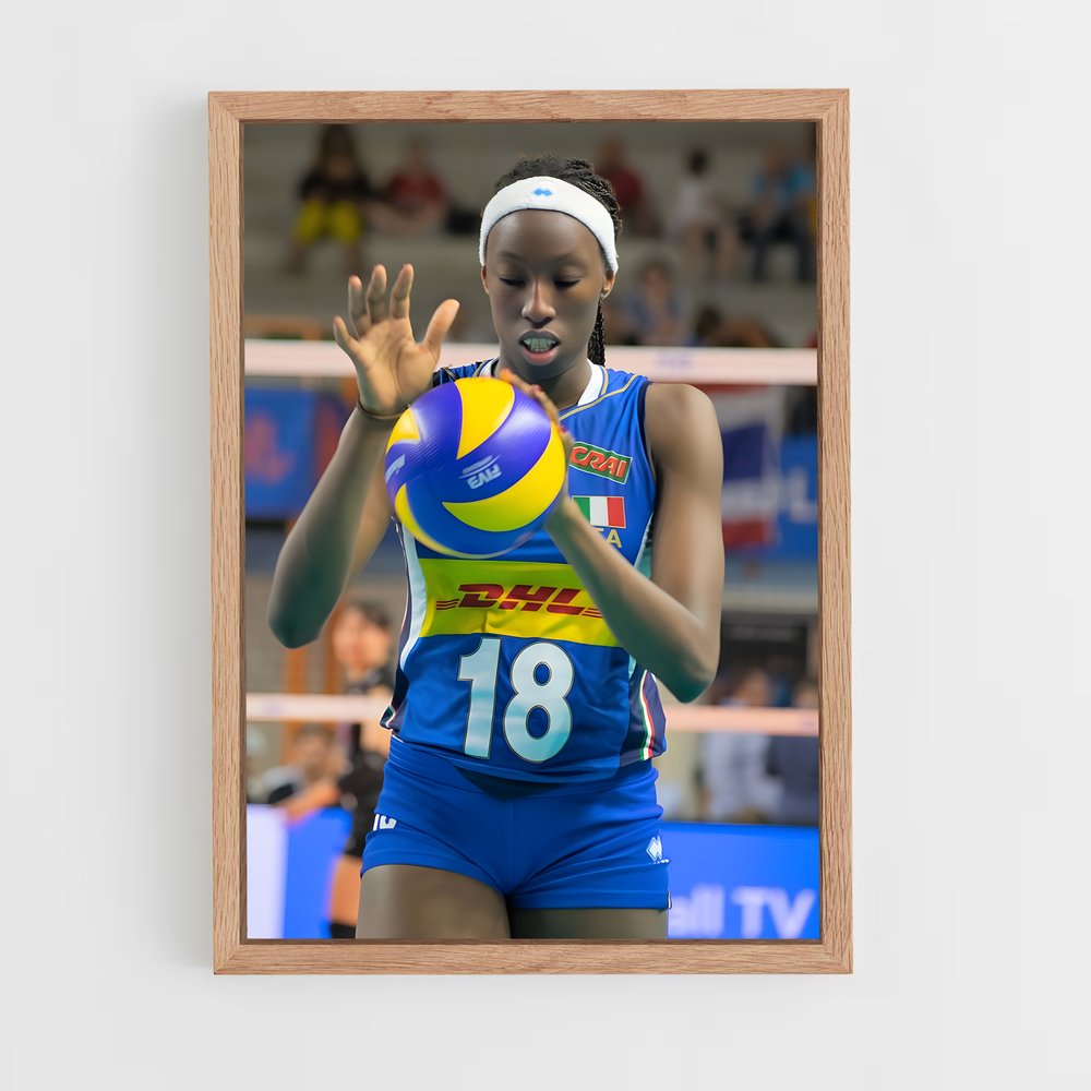 Poster Énergie de Volley – affiche Volleyball (vue 4)